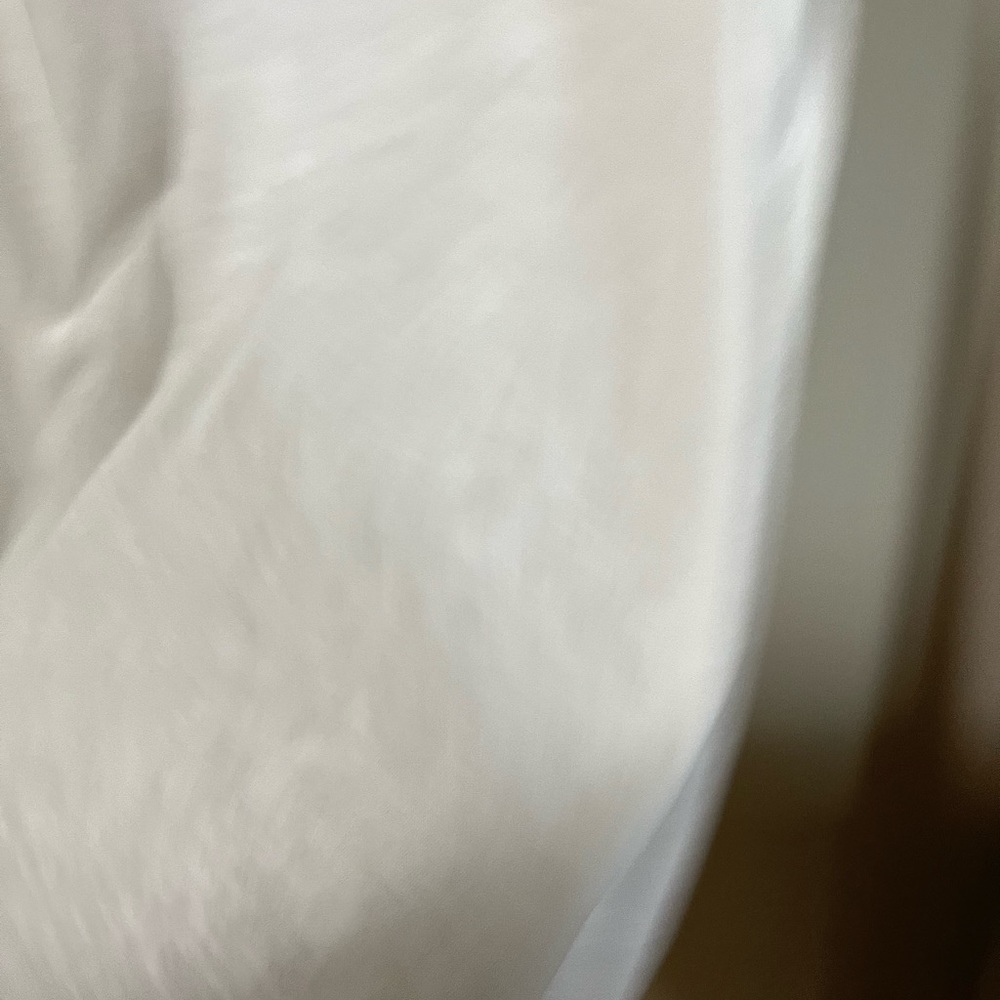 Embellished Lace Hem Tank-White   Small - Picture 4 of 5
